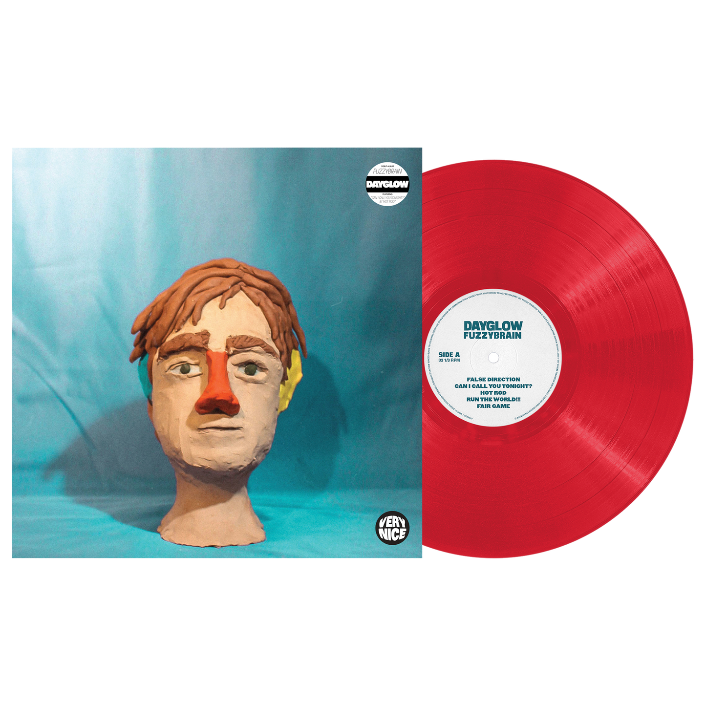 dayglow fuzzybrain vinyl hot pink