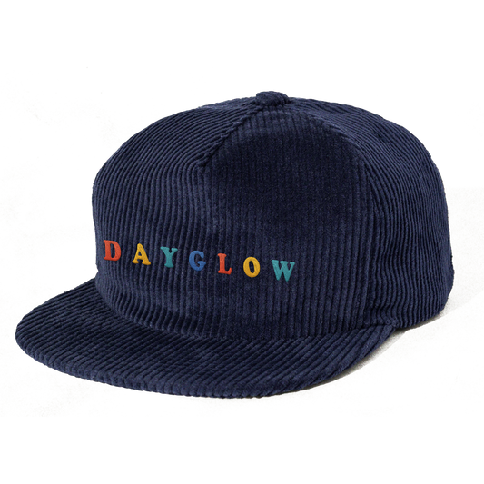 Rainbow Logo Navy Corduroy Hat